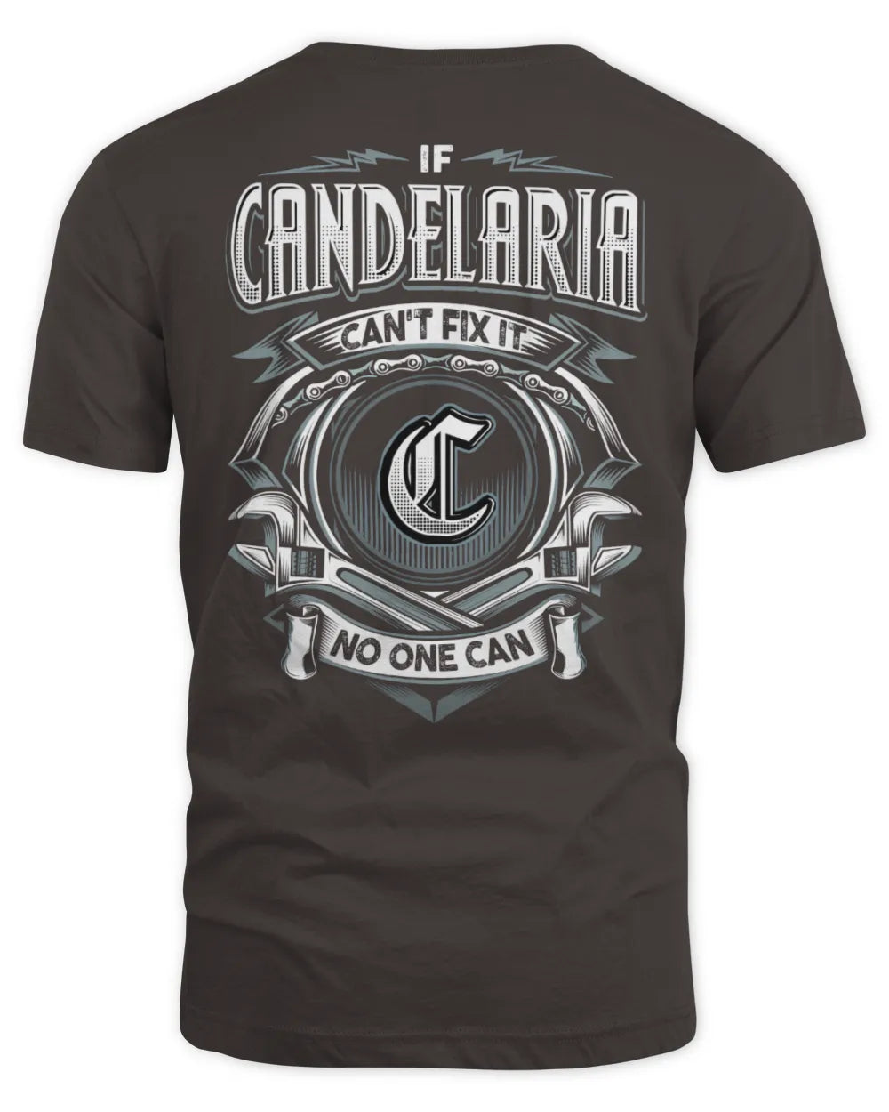 CANDELARIA AP81-K4-626 - Personalized Ahmed Quote Apparel “If Ahmed Can't Fix It, No One Can” - Unisex Standard T-Shirt - Dark Chocolate