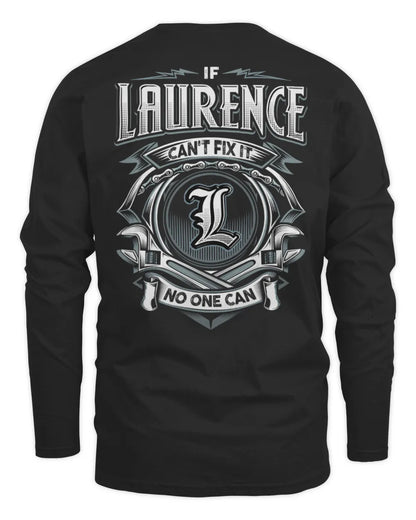 LAURENCE AP81-K4-626 - Personalized Ahmed Quote Apparel “If Ahmed Can't Fix It, No One Can” - Men's Long Sleeved T-Shirt - Black