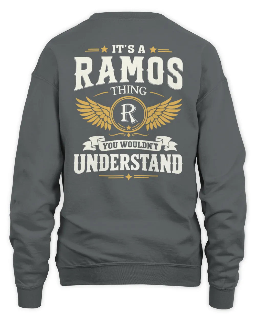 RAMOS KT06-M008 It’s a [NAME] Thing – You Wouldn’t Understand | Personalized Vintage T-Shirt - Unisex Sweatshirt - Charcoal