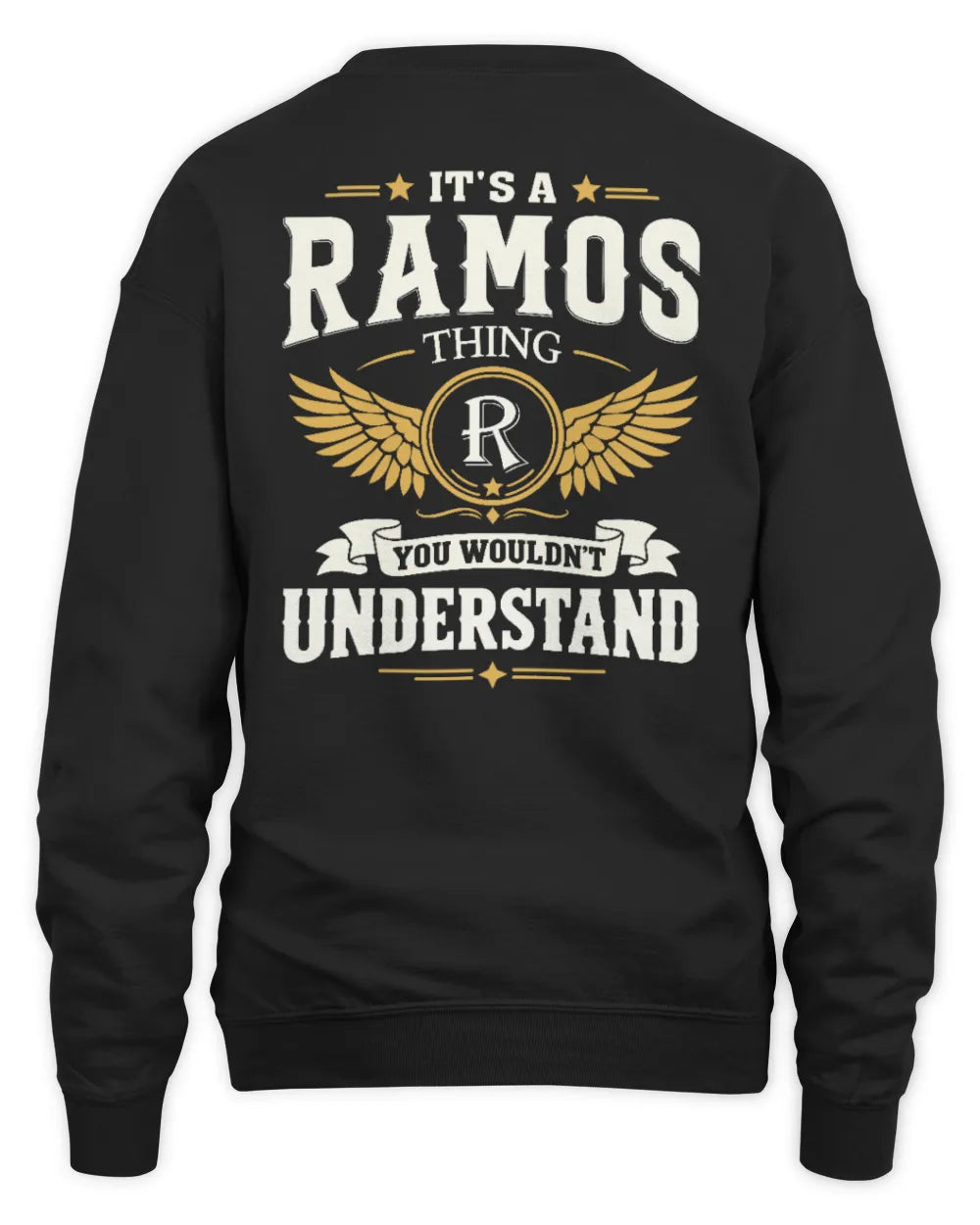 RAMOS KT06-M008 It’s a [NAME] Thing – You Wouldn’t Understand | Personalized Vintage T-Shirt - Unisex Sweatshirt - Black