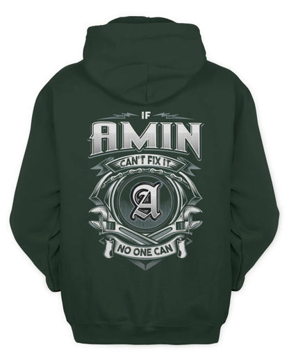 AMIN AP81-K4-626 - Personalized Ahmed Quote Apparel “If Ahmed Can't Fix It, No One Can” - Unisex Hoodie - Forest Green