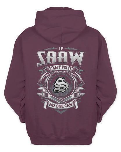 SAAW AP81-K4-626 - Personalized Ahmed Quote Apparel “If Ahmed Can't Fix It, No One Can” - Unisex Hoodie - Maroon