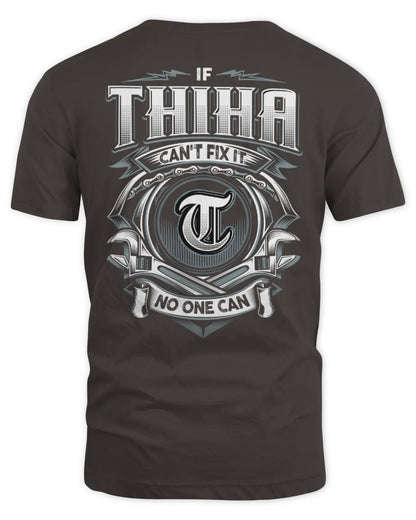 THIHA AP81-K4-626 - Personalized Ahmed Quote Apparel “If Ahmed Can't Fix It, No One Can” - Unisex Standard T-Shirt - Dark Chocolate