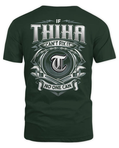 THIHA AP81-K4-626 - Personalized Ahmed Quote Apparel “If Ahmed Can't Fix It, No One Can” - Unisex Standard T-Shirt - Forest Green