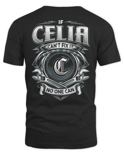 CELIA AP81-K4-626 - Personalized Ahmed Quote Apparel “If Ahmed Can't Fix It, No One Can” - Unisex Standard T-Shirt - Black