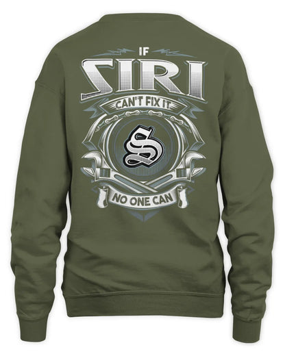 SIRI AP81-K4-626 - Personalized Ahmed Quote Apparel “If Ahmed Can't Fix It, No One Can” - Unisex Sweatshirt - Military Green