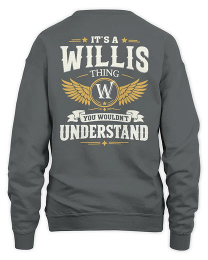 WILLIS KT06-M008 It’s a [NAME] Thing – You Wouldn’t Understand | Personalized Vintage T-Shirt - Unisex Sweatshirt - Charcoal