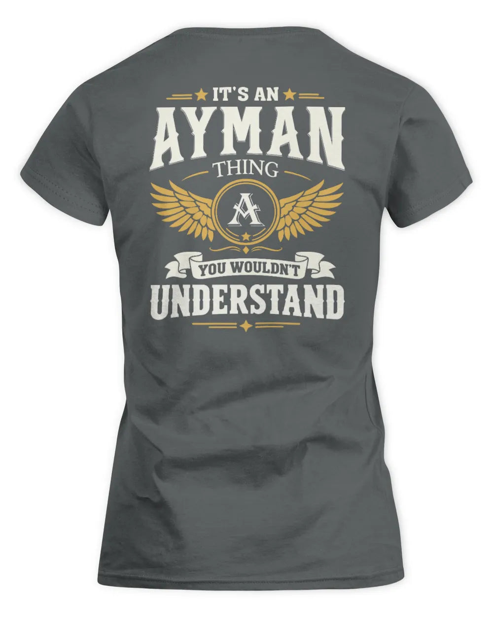 AYMAN KT06-M008 It’s a [NAME] Thing – You Wouldn’t Understand | Personalized Vintage T-Shirt - Women's Standard T-Shirt - Charcoal