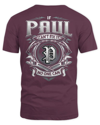 PAUL AP81-K4-626 - Personalized Ahmed Quote Apparel “If Ahmed Can't Fix It, No One Can” - Unisex Standard T-Shirt - Maroon