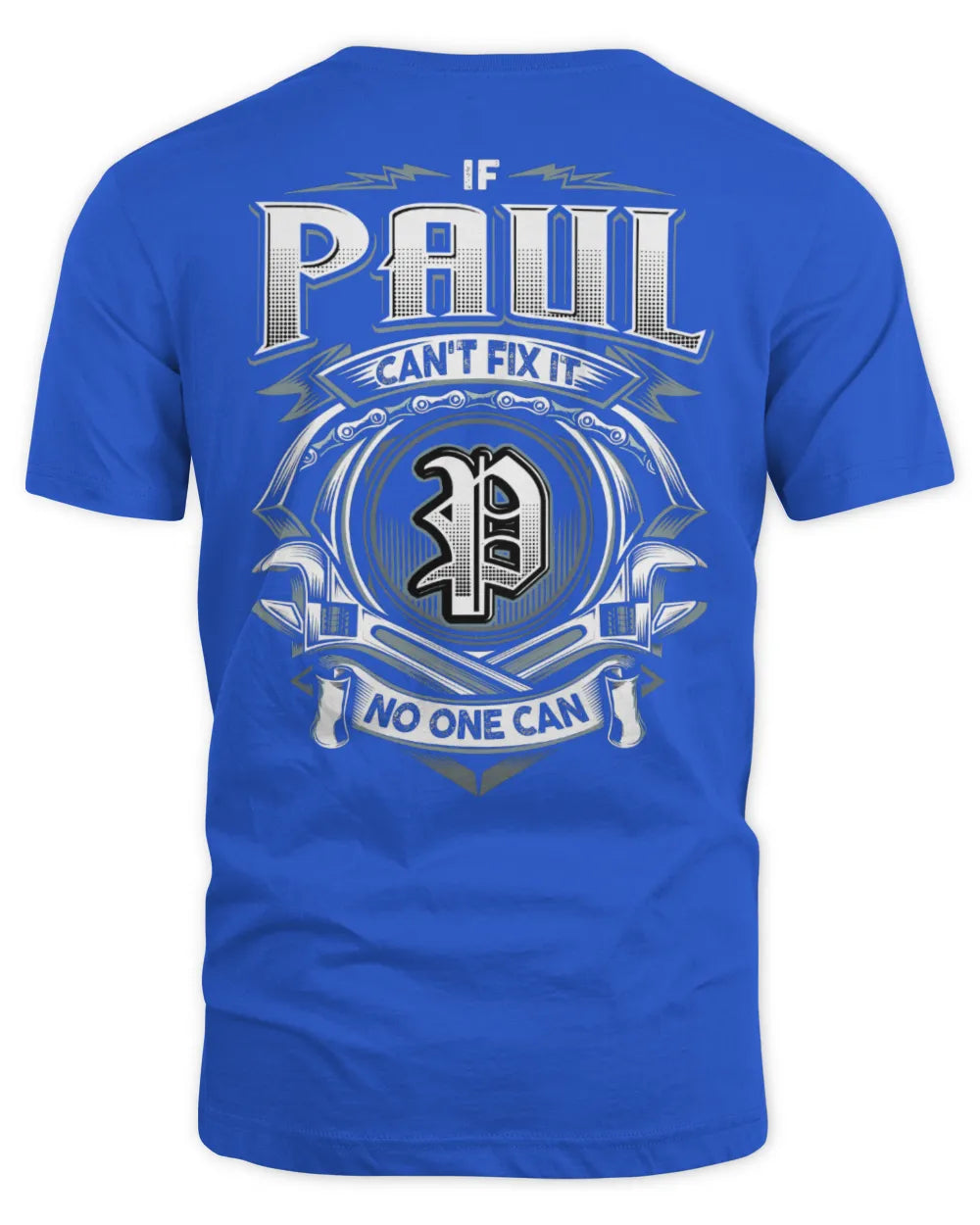 PAUL AP81-K4-626 - Personalized Ahmed Quote Apparel “If Ahmed Can't Fix It, No One Can” - Unisex Standard T-Shirt - Royal