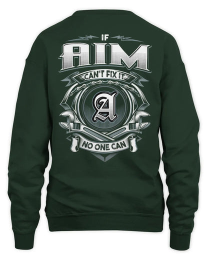 AIM AP81-K4-626 - Personalized Ahmed Quote Apparel “If Ahmed Can't Fix It, No One Can” - Unisex Sweatshirt - Forest Green