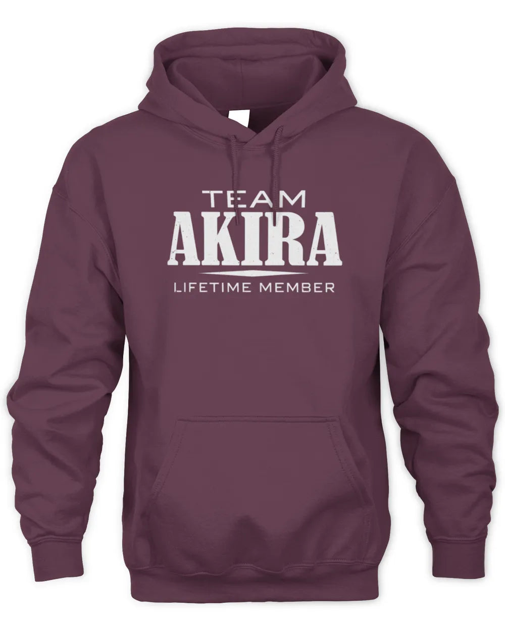 AKIRA BL62-K4-128 - Personalized “Team NAME Lifetime Member” - Unisex Hoodie - Maroon
