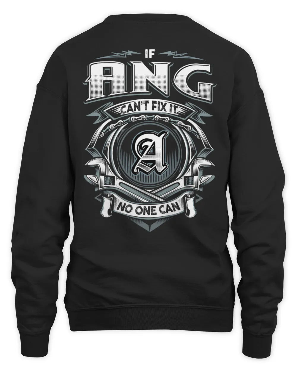 ANG AP81-K4-626 - Personalized Ahmed Quote Apparel “If Ahmed Can't Fix It, No One Can” - Unisex Sweatshirt - Black