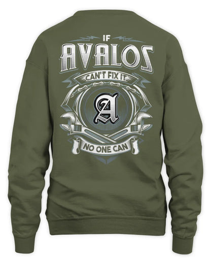 AVALOS AP81-K4-626 - Personalized Ahmed Quote Apparel “If Ahmed Can't Fix It, No One Can” - Unisex Sweatshirt - Military Green
