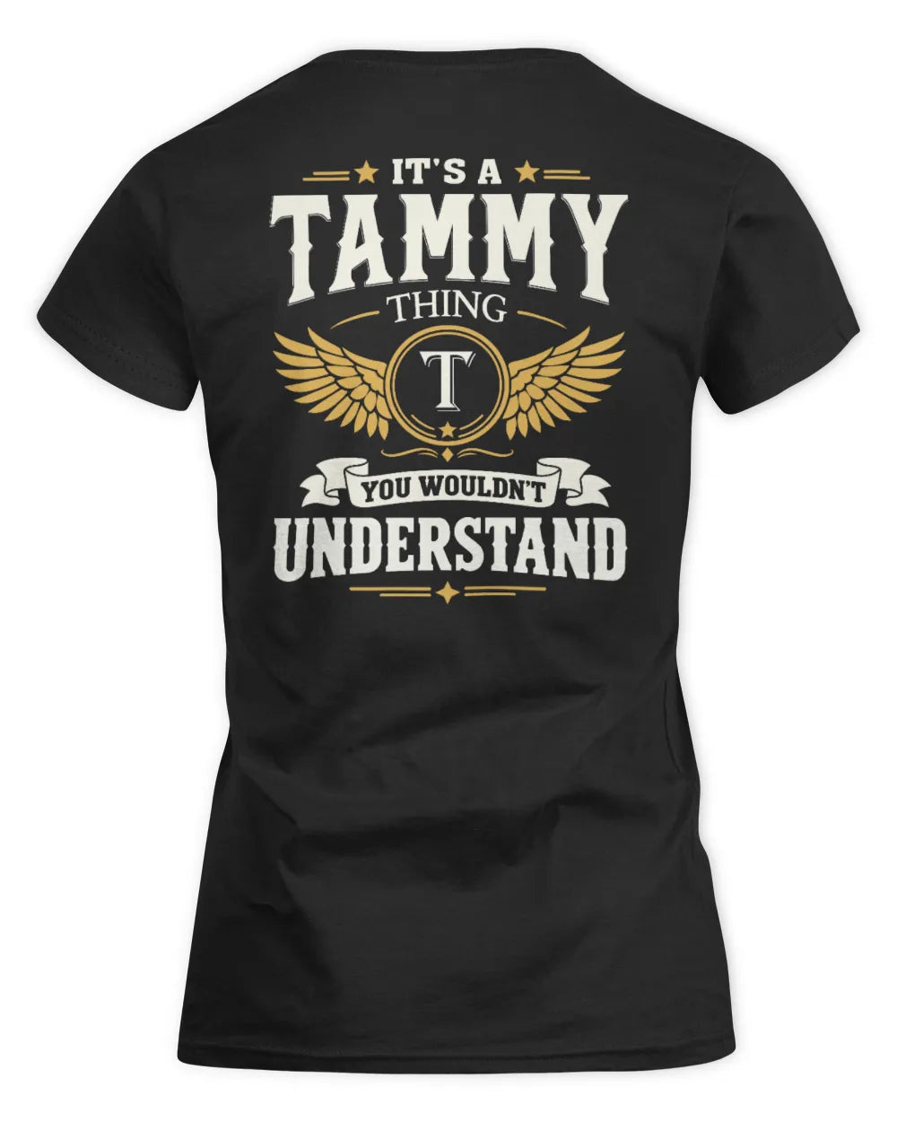 TAMMY KT06-M008 It’s a [NAME] Thing – You Wouldn’t Understand | Personalized Vintage T-Shirt - Women's Standard T-Shirt - Black