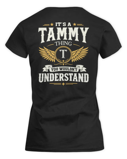 TAMMY KT06-M008 It’s a [NAME] Thing – You Wouldn’t Understand | Personalized Vintage T-Shirt - Women's Standard T-Shirt - Black