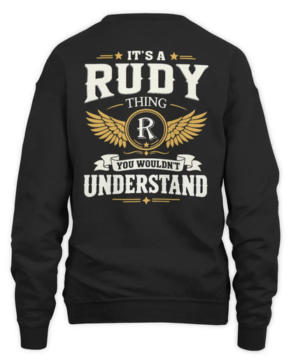 RUDY KT06-M008 It’s a [NAME] Thing – You Wouldn’t Understand | Personalized Vintage T-Shirt - Unisex Sweatshirt - Black