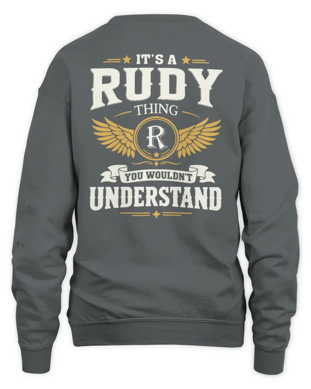 RUDY KT06-M008 It’s a [NAME] Thing – You Wouldn’t Understand | Personalized Vintage T-Shirt - Unisex Sweatshirt - Charcoal