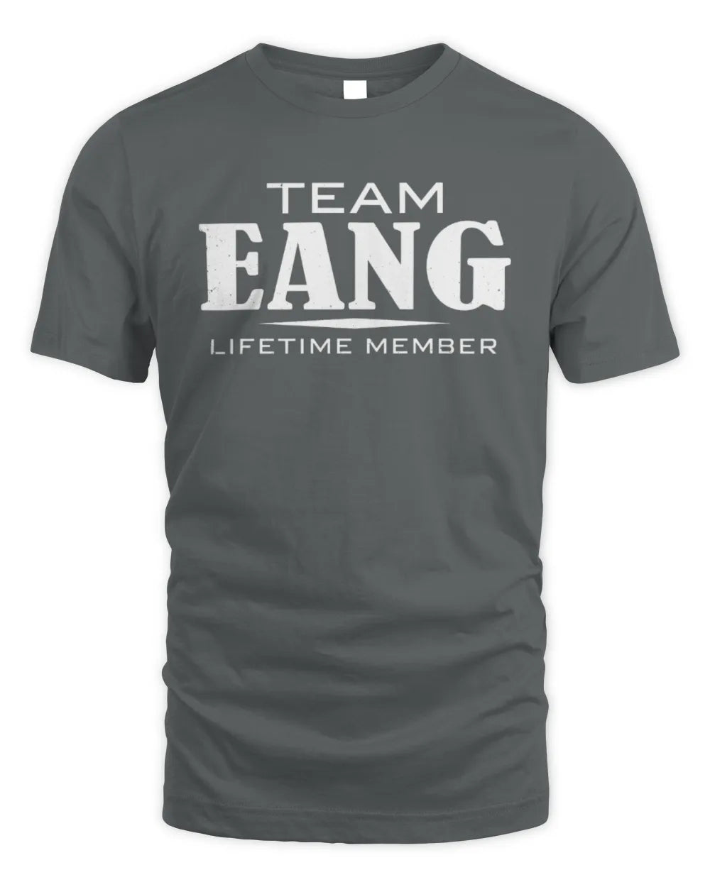 EANG BL62-K4-128 - Personalized “Team NAME Lifetime Member” - Unisex Standard T-Shirt - Charcoal