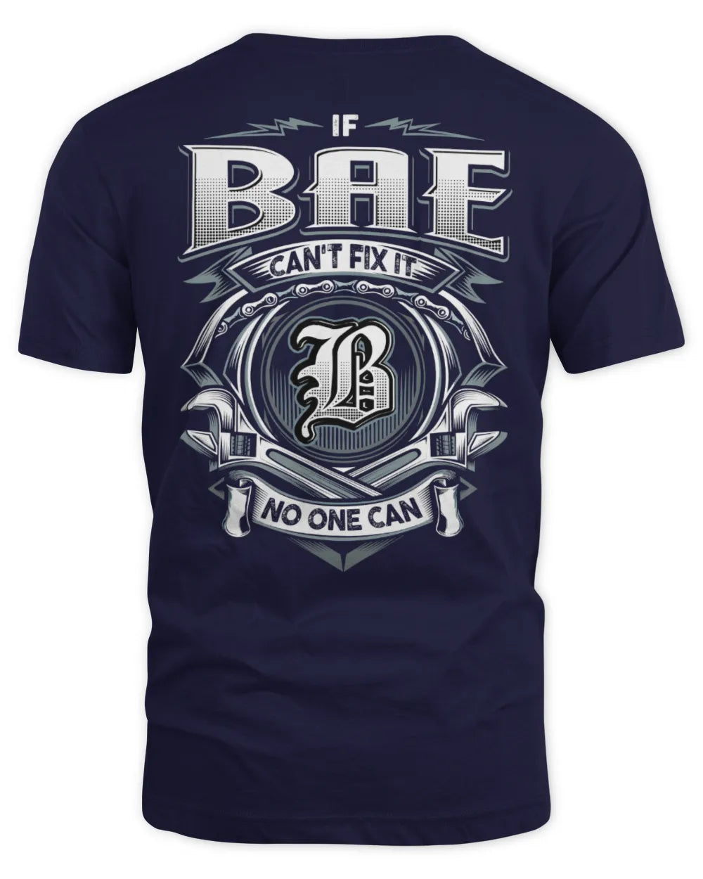 BAE AP81-K4-626 - Personalized Ahmed Quote Apparel “If Ahmed Can't Fix It, No One Can” - Unisex Standard T-Shirt - Navy