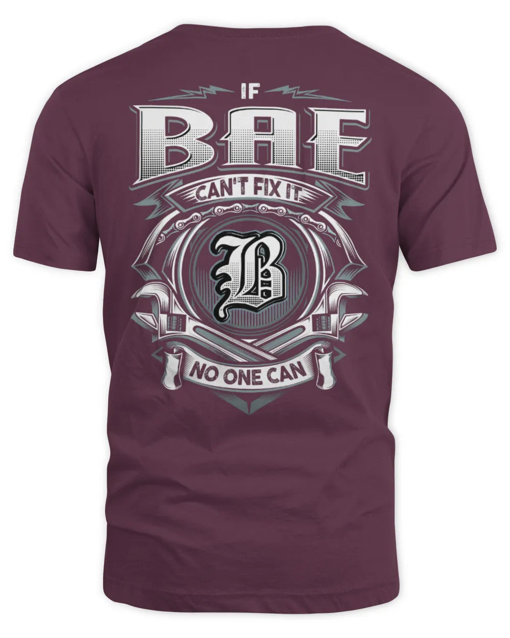 BAE AP81-K4-626 - Personalized Ahmed Quote Apparel “If Ahmed Can't Fix It, No One Can” - Unisex Standard T-Shirt - Maroon