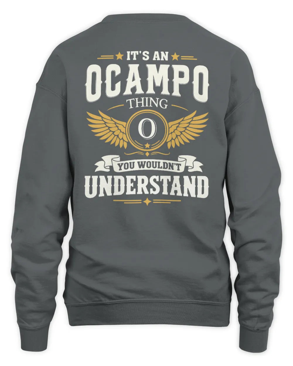 OCAMPO KT06-M008 It’s a [NAME] Thing – You Wouldn’t Understand | Personalized Vintage T-Shirt - Unisex Sweatshirt - Charcoal