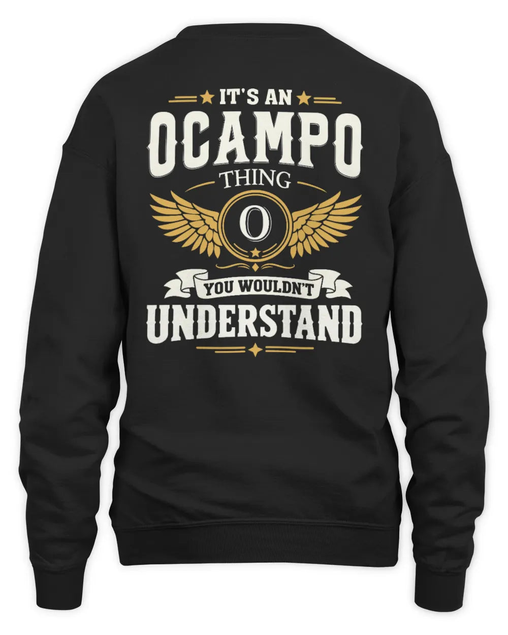 OCAMPO KT06-M008 It’s a [NAME] Thing – You Wouldn’t Understand | Personalized Vintage T-Shirt - Unisex Sweatshirt - Black