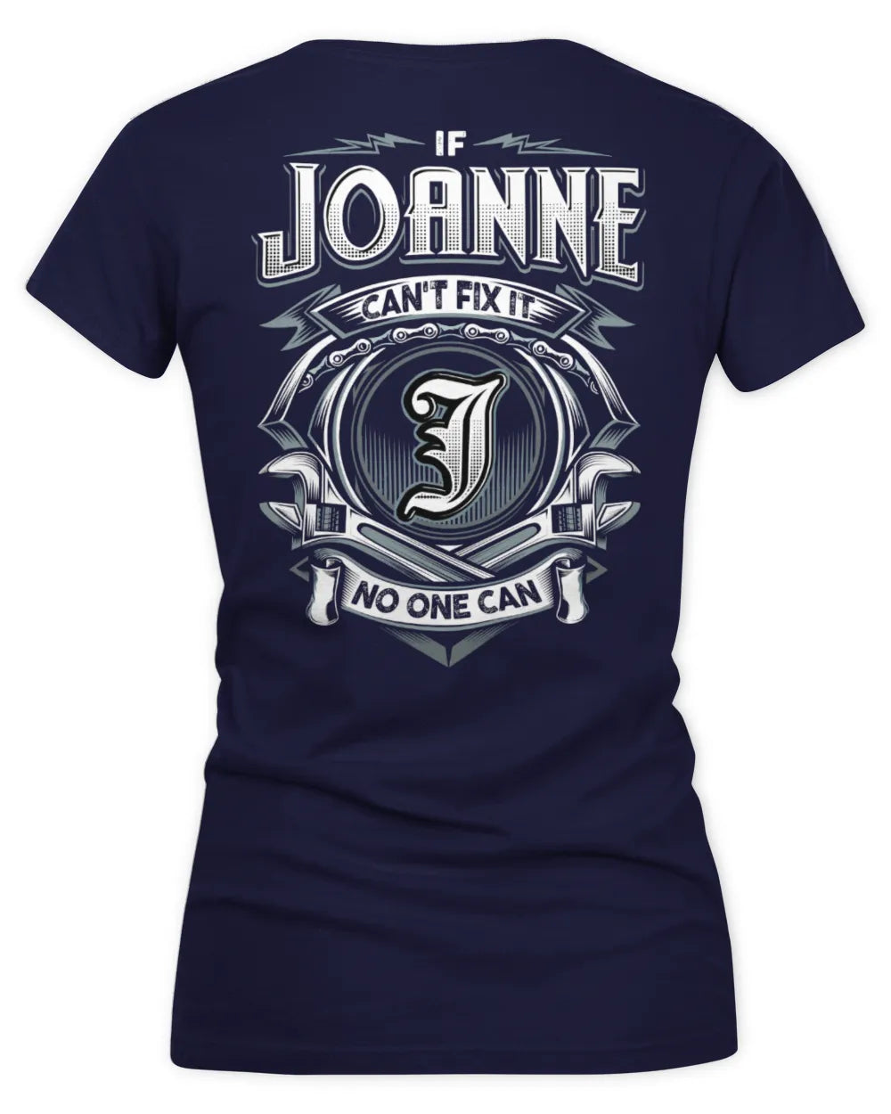 JOANNE AP81-K4-626 - Personalized Ahmed Quote Apparel “If Ahmed Can't Fix It, No One Can” - Women's V-Neck T-Shirt - Navy