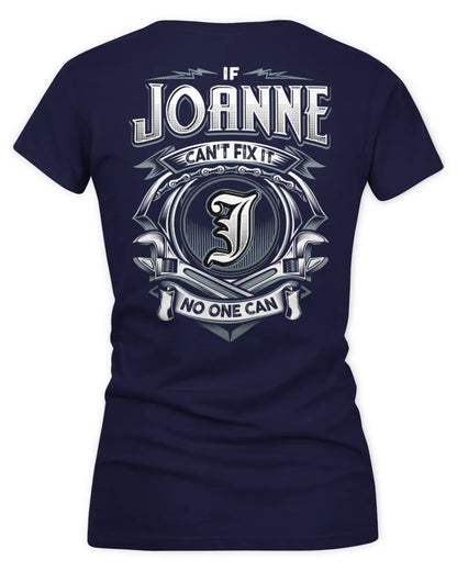 JOANNE AP81-K4-626 - Personalized Ahmed Quote Apparel “If Ahmed Can't Fix It, No One Can” - Women's V-Neck T-Shirt - Navy