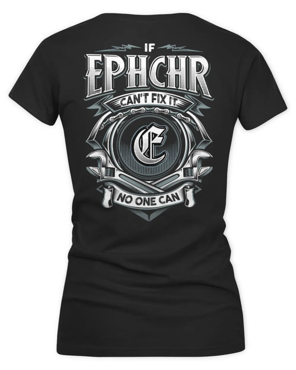 EPHCHR AP81-K4-626 - Personalized Ahmed Quote Apparel “If Ahmed Can't Fix It, No One Can” - Women's V-Neck T-Shirt - Black