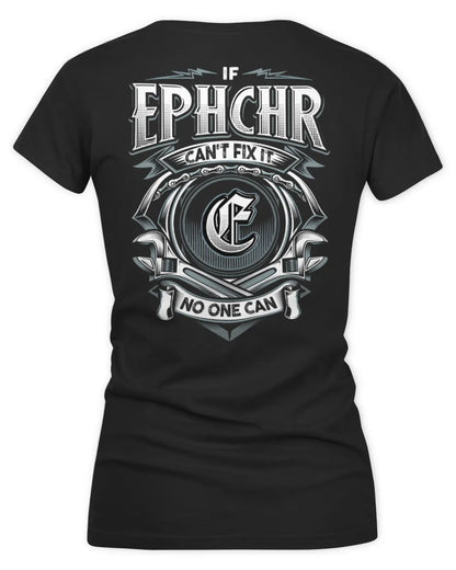 EPHCHR AP81-K4-626 - Personalized Ahmed Quote Apparel “If Ahmed Can't Fix It, No One Can” - Women's V-Neck T-Shirt - Black