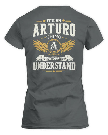 ARTURO KT06-M008 It’s a [NAME] Thing – You Wouldn’t Understand | Personalized Vintage T-Shirt - Women's Standard T-Shirt - Charcoal