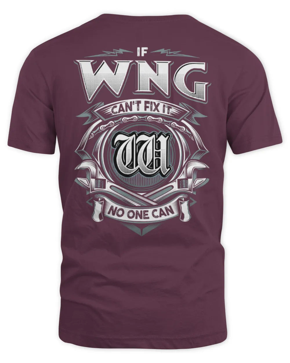 WNG AP81-K4-626 - Personalized Ahmed Quote Apparel “If Ahmed Can't Fix It, No One Can” - Unisex Standard T-Shirt - Maroon
