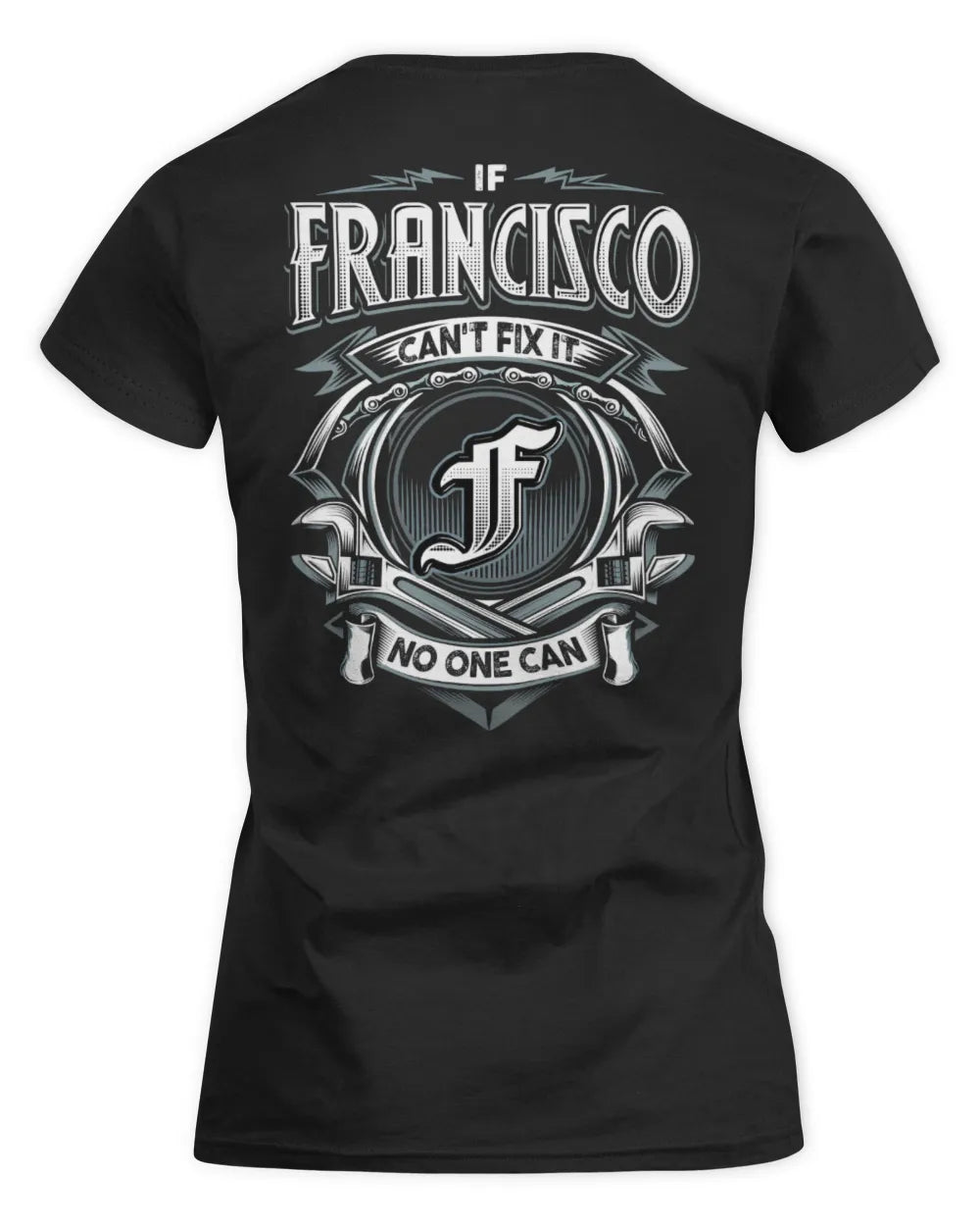 FRANCISCO AP81-K4-626 - Personalized Ahmed Quote Apparel “If Ahmed Can't Fix It, No One Can” - Women's Standard T-Shirt - Black