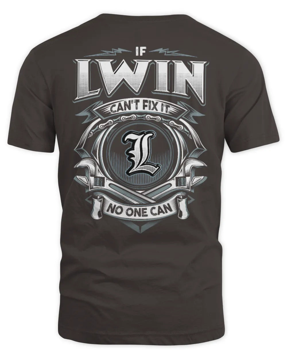 LWIN AP81-K4-626 - Personalized Ahmed Quote Apparel “If Ahmed Can't Fix It, No One Can” - Unisex Standard T-Shirt - Dark Chocolate