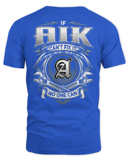 AIK AP81-K4-626 - Personalized Ahmed Quote Apparel “If Ahmed Can't Fix It, No One Can” - Unisex Standard T-Shirt - Royal
