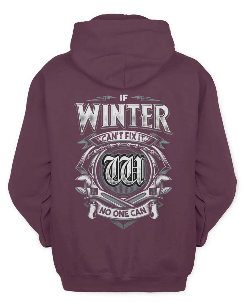 WINTER AP81-K4-626 - Personalized Ahmed Quote Apparel “If Ahmed Can't Fix It, No One Can” - Unisex Hoodie - Maroon