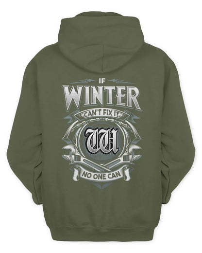 WINTER AP81-K4-626 - Personalized Ahmed Quote Apparel “If Ahmed Can't Fix It, No One Can” - Unisex Hoodie - Military Green