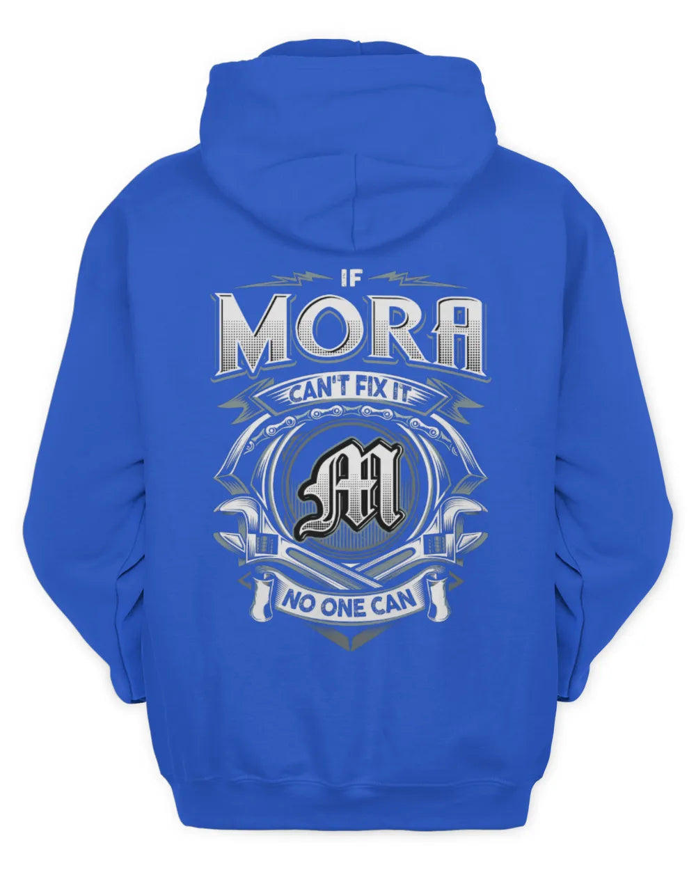 MORA AP81-K4-626 - Personalized Ahmed Quote Apparel “If Ahmed Can't Fix It, No One Can” - Unisex Hoodie - Royal