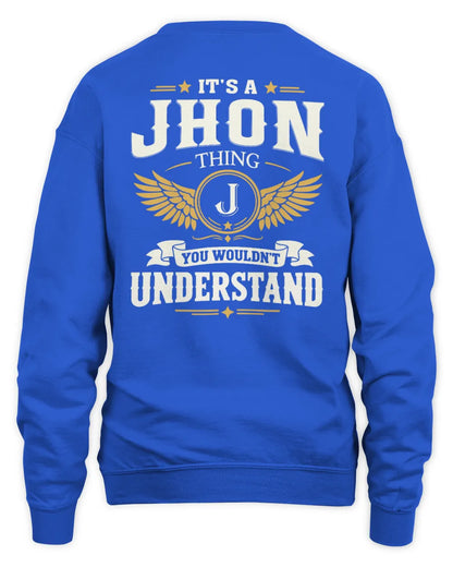 JHON KT06-M008 It’s a [NAME] Thing – You Wouldn’t Understand | Personalized Vintage T-Shirt - Unisex Sweatshirt - Royal