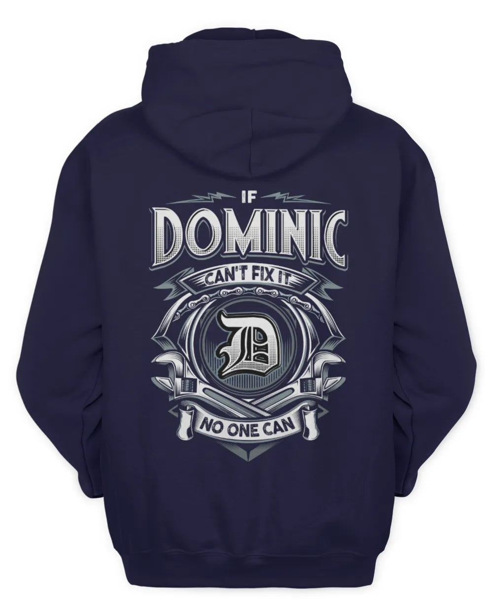 DOMINIC AP81-K4-626 - Personalized Ahmed Quote Apparel “If Ahmed Can't Fix It, No One Can” - Unisex Hoodie - Navy