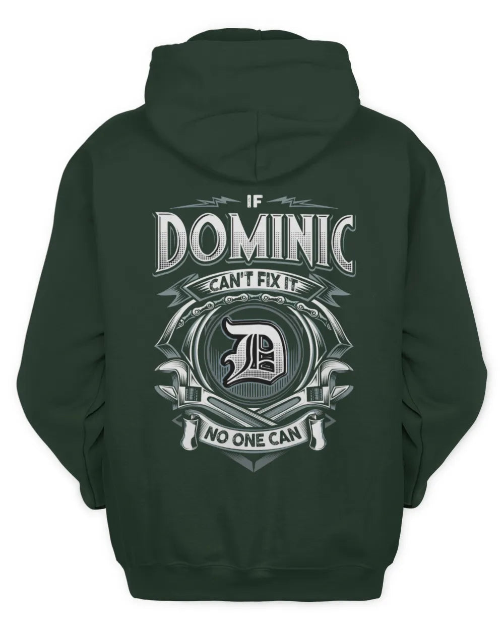 DOMINIC AP81-K4-626 - Personalized Ahmed Quote Apparel “If Ahmed Can't Fix It, No One Can” - Unisex Hoodie - Forest Green