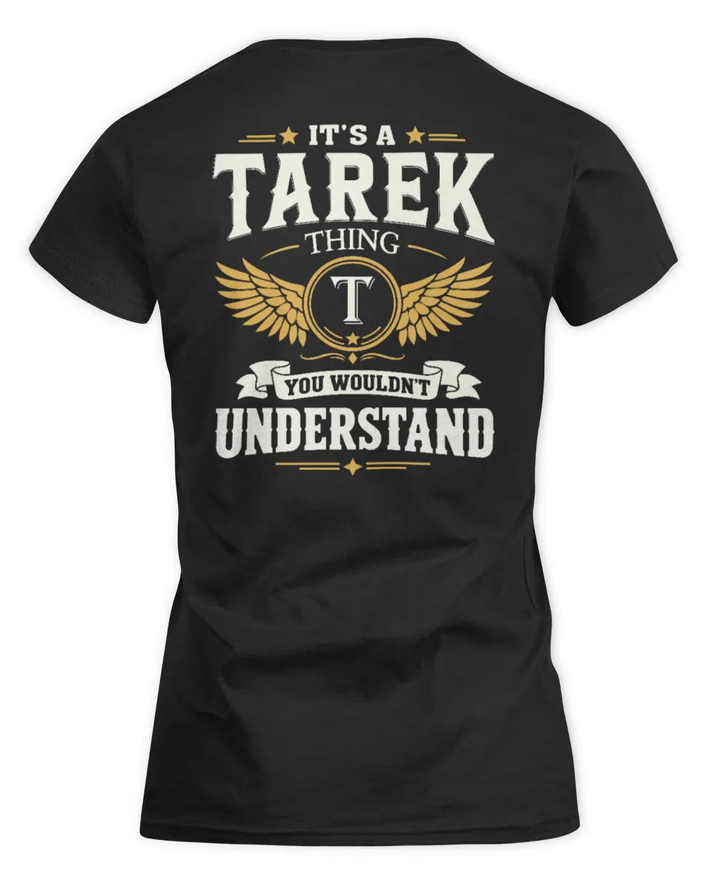 TAREK KT06-M008 It’s a [NAME] Thing – You Wouldn’t Understand | Personalized Vintage T-Shirt - Women's Standard T-Shirt - Black