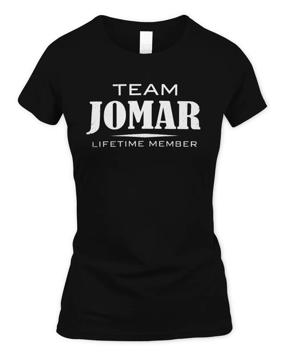 JOMAR BL62-K4-128 - Personalized “Team NAME Lifetime Member” - Women's Standard T-Shirt - Black