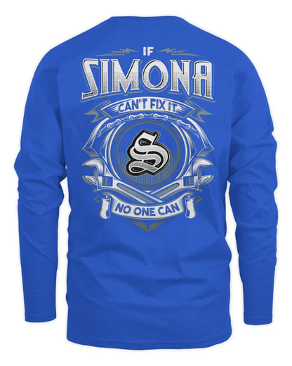 SIMONA AP81-K4-626 - Personalized Ahmed Quote Apparel “If Ahmed Can't Fix It, No One Can” - Men's Long Sleeved T-Shirt - Royal