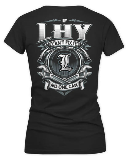 LHY AP81-K4-626 - Personalized Ahmed Quote Apparel “If Ahmed Can't Fix It, No One Can” - Women's V-Neck T-Shirt - Black