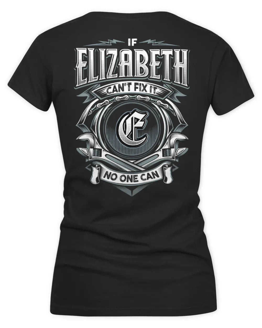 ELIZABETH AP81-K4-626 - Personalized Ahmed Quote Apparel “If Ahmed Can't Fix It, No One Can” - Women's V-Neck T-Shirt - Black