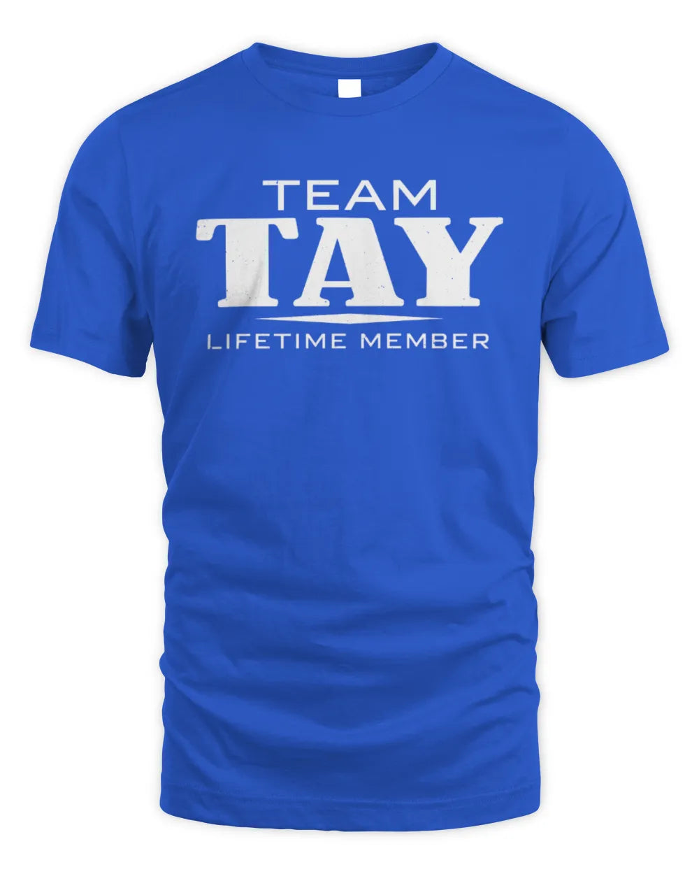 TAY BL62-K4-128 - Personalized “Team NAME Lifetime Member” - Unisex Standard T-Shirt - Royal