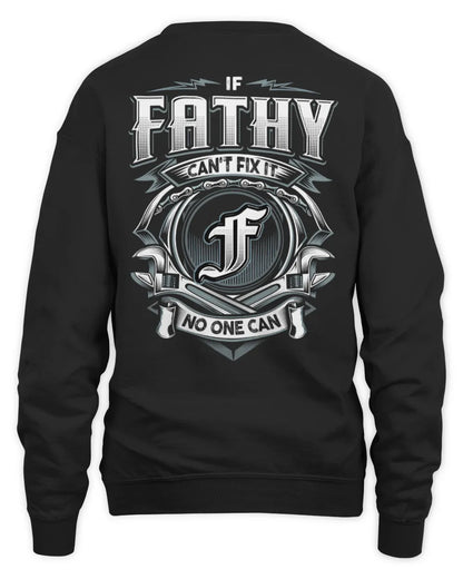 FATHY AP81-K4-626 - Personalized Ahmed Quote Apparel “If Ahmed Can't Fix It, No One Can” - Unisex Sweatshirt - Black