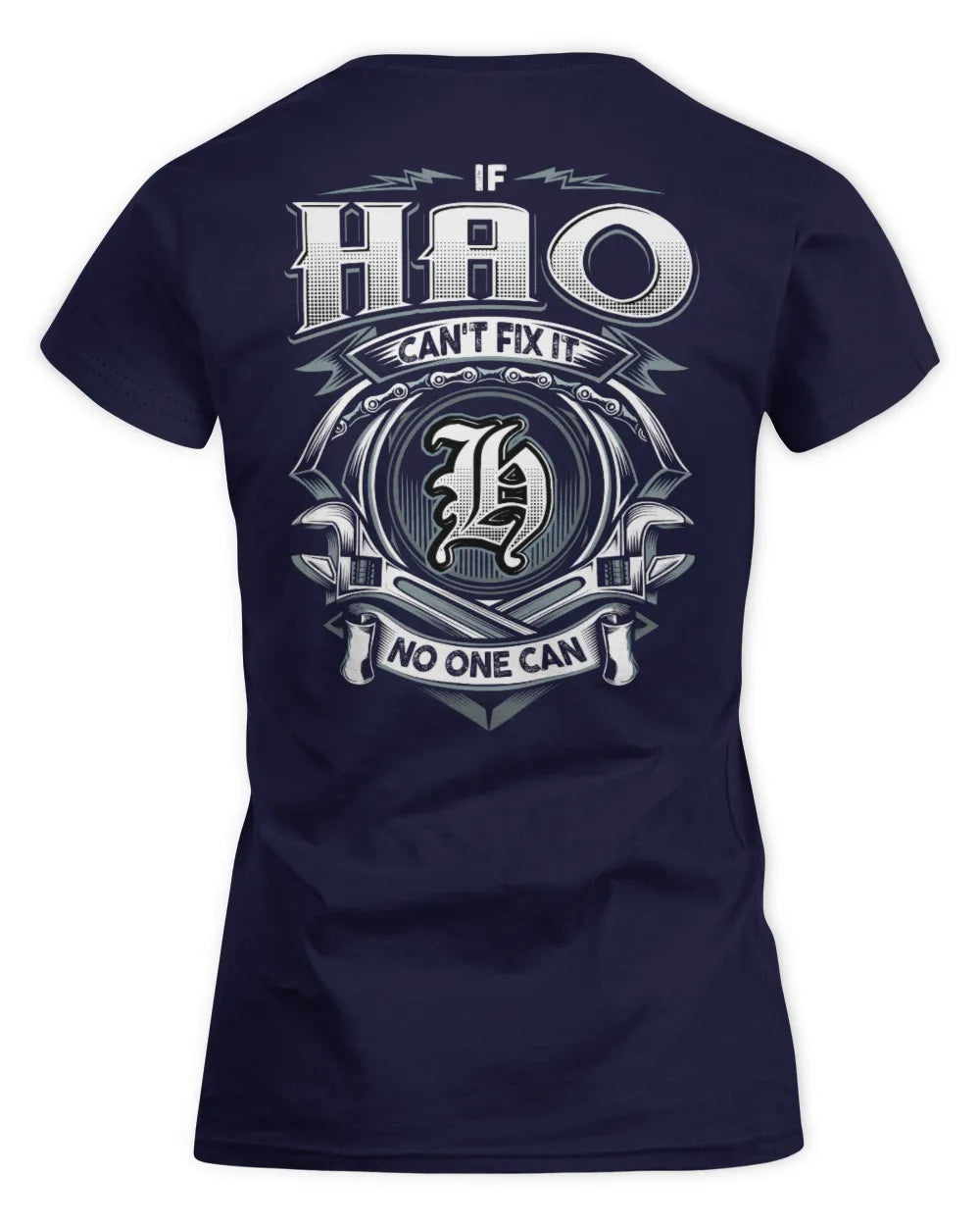 HAO AP81-K4-626 - Personalized Ahmed Quote Apparel “If Ahmed Can't Fix It, No One Can” - Women's Standard T-Shirt - Navy